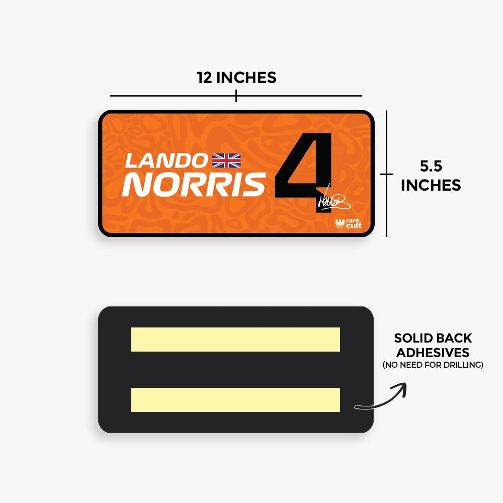 Lando Norris #4 Door Sign