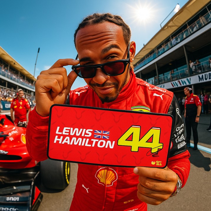 Lewis Hamilton #44 Door Sign