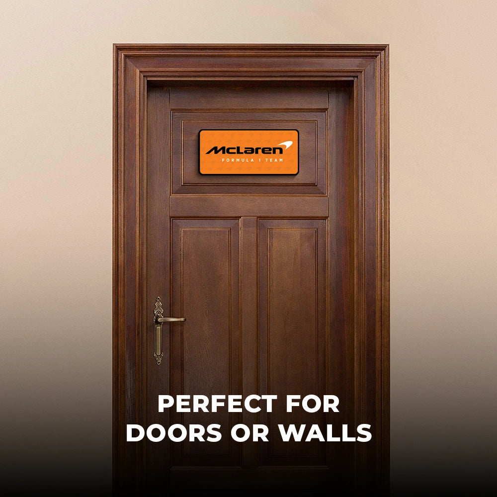 McLaren Racing F1 Door Sign