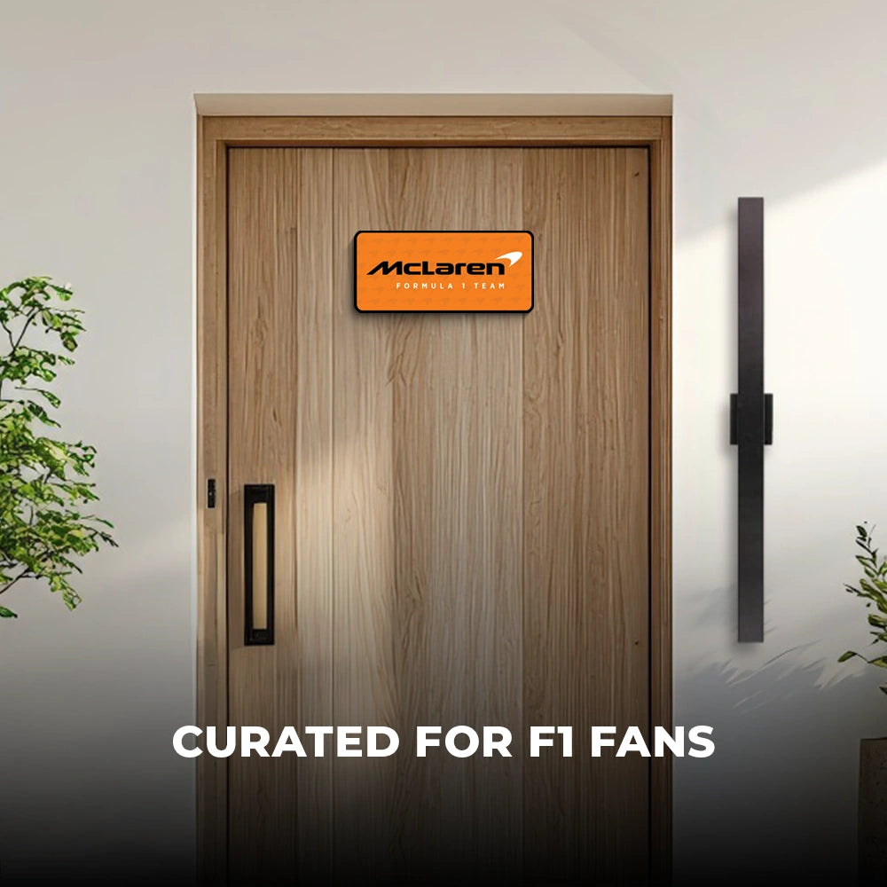 McLaren Racing F1 Door Sign