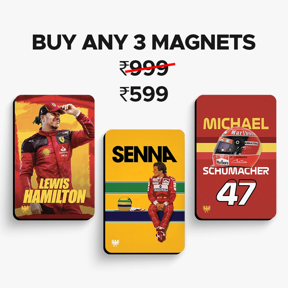 Michael Schumacher Ferrari Fridge Magnet