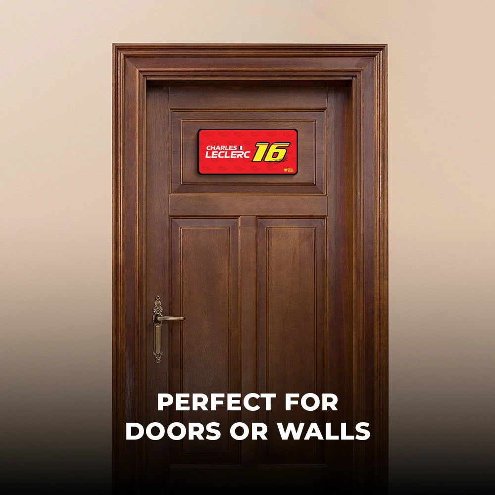 Charles Leclerc #16 Door Sign