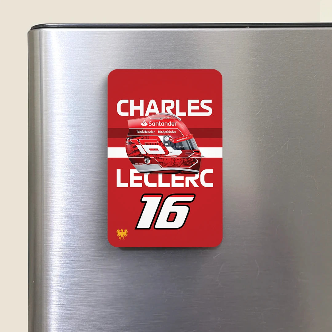 Charles Leclerc Ferrari Fridge Magnet