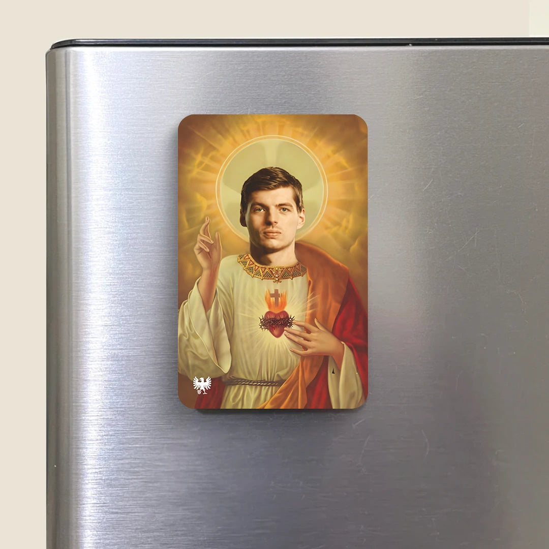 Max Verstappen “Savior of Speed” F1 Fridge Magnet