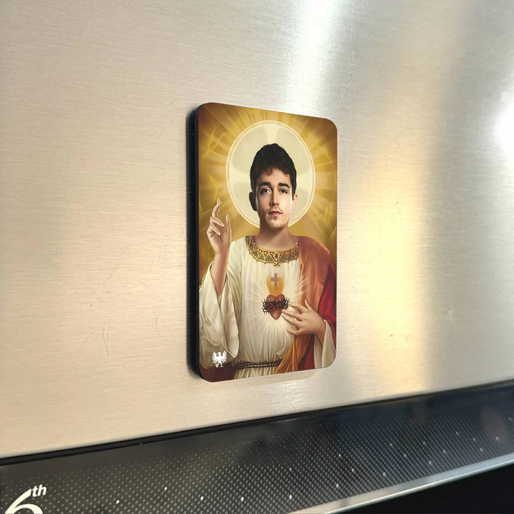 Charles Leclerc “Saint of Speed” F1 Fridge Magnet