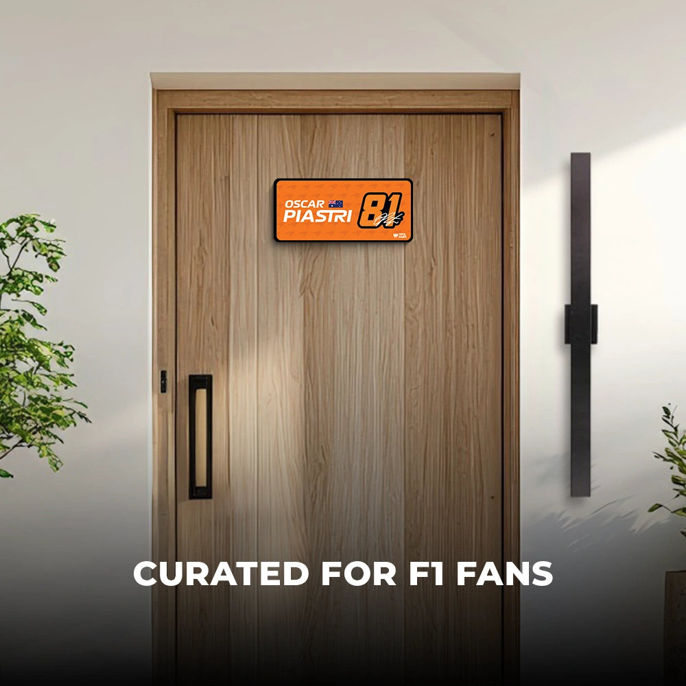 Oscar Piastri #81 Door Sign [2026 Season]