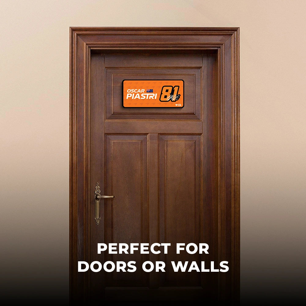 Oscar Piastri #81 Door Sign [2026 Season]