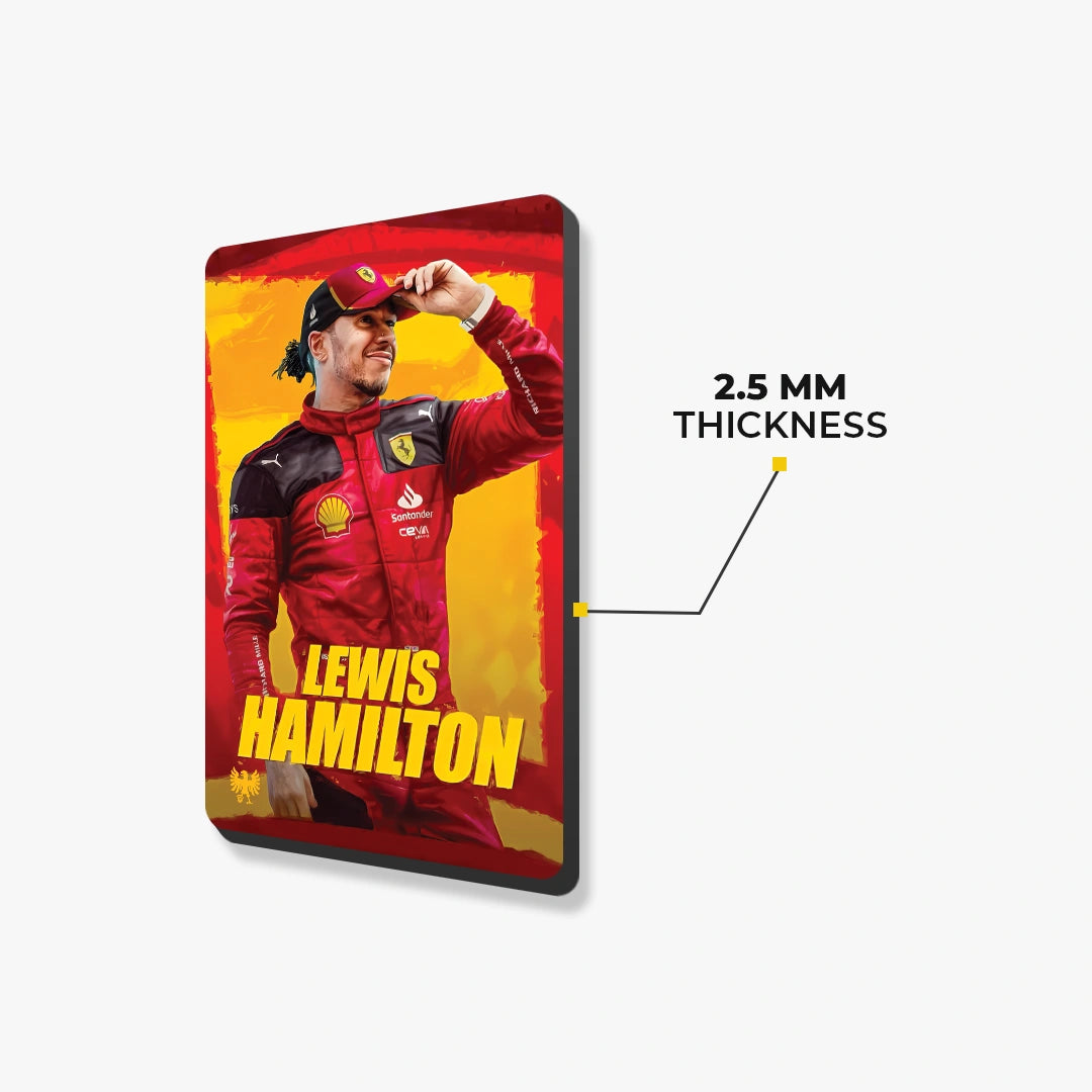 Lewis Hamilton Ferrari Fridge Magnet