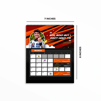 2026 F1 Desk Calendar & Planner [Early Bird]