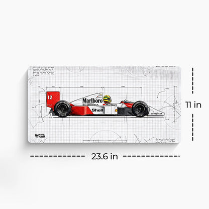 Ayrton Senna Anti Slip Formula One Desk Mat