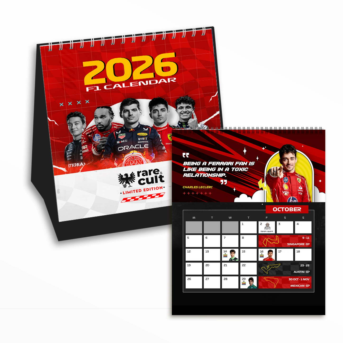 2026 F1 Desk Calendar & Planner [Early Bird]