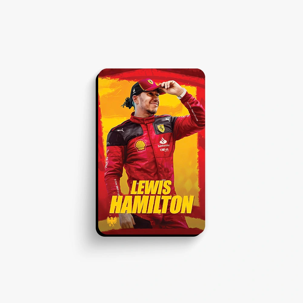 Lewis Hamilton Ferrari Fridge Magnet