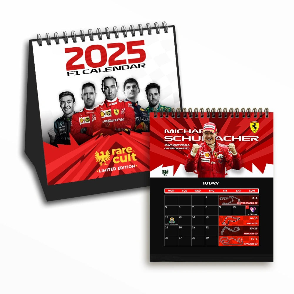 2025 F1 Desk Calendar & Planner